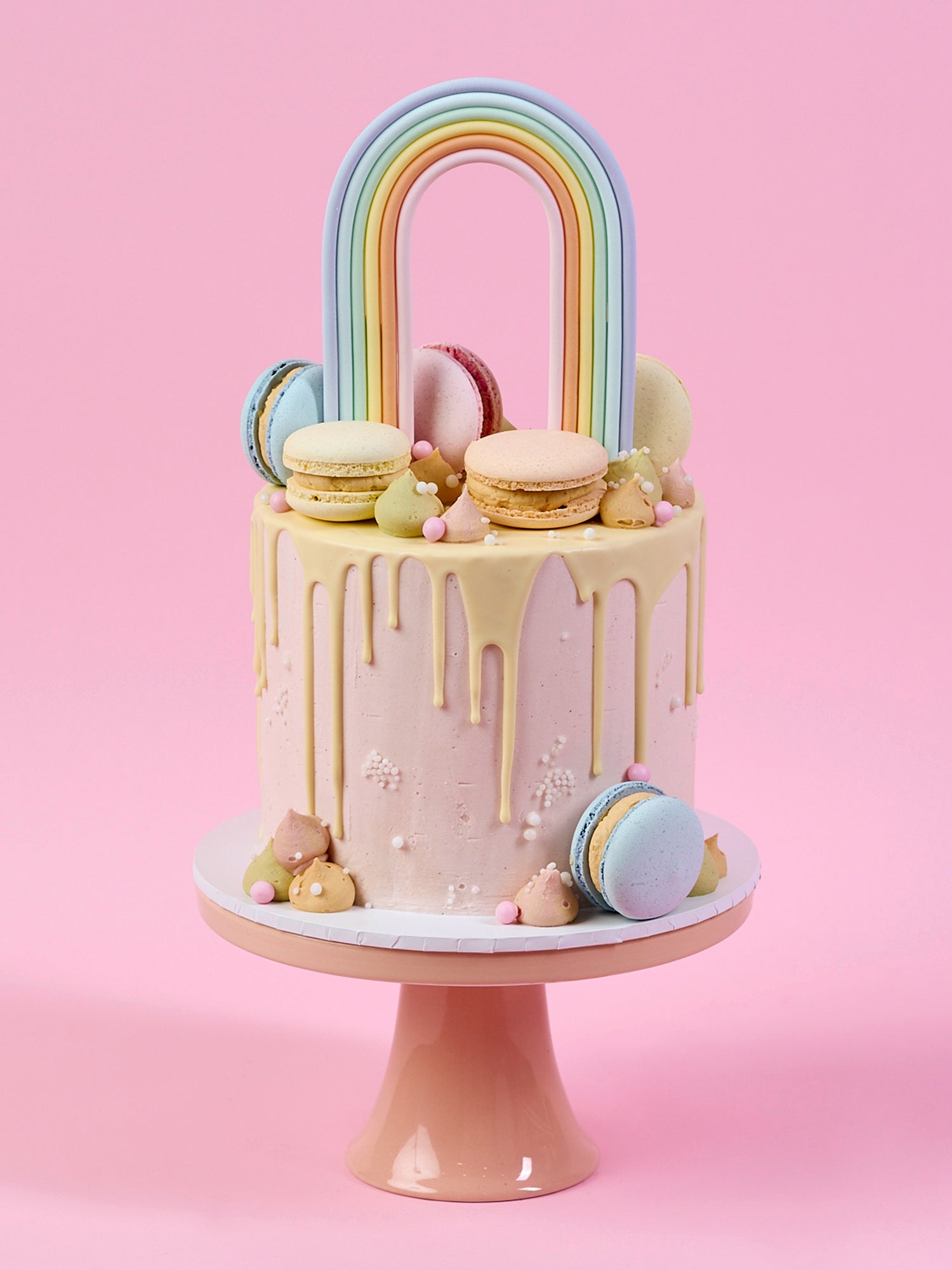 Rainbow Drip Cake