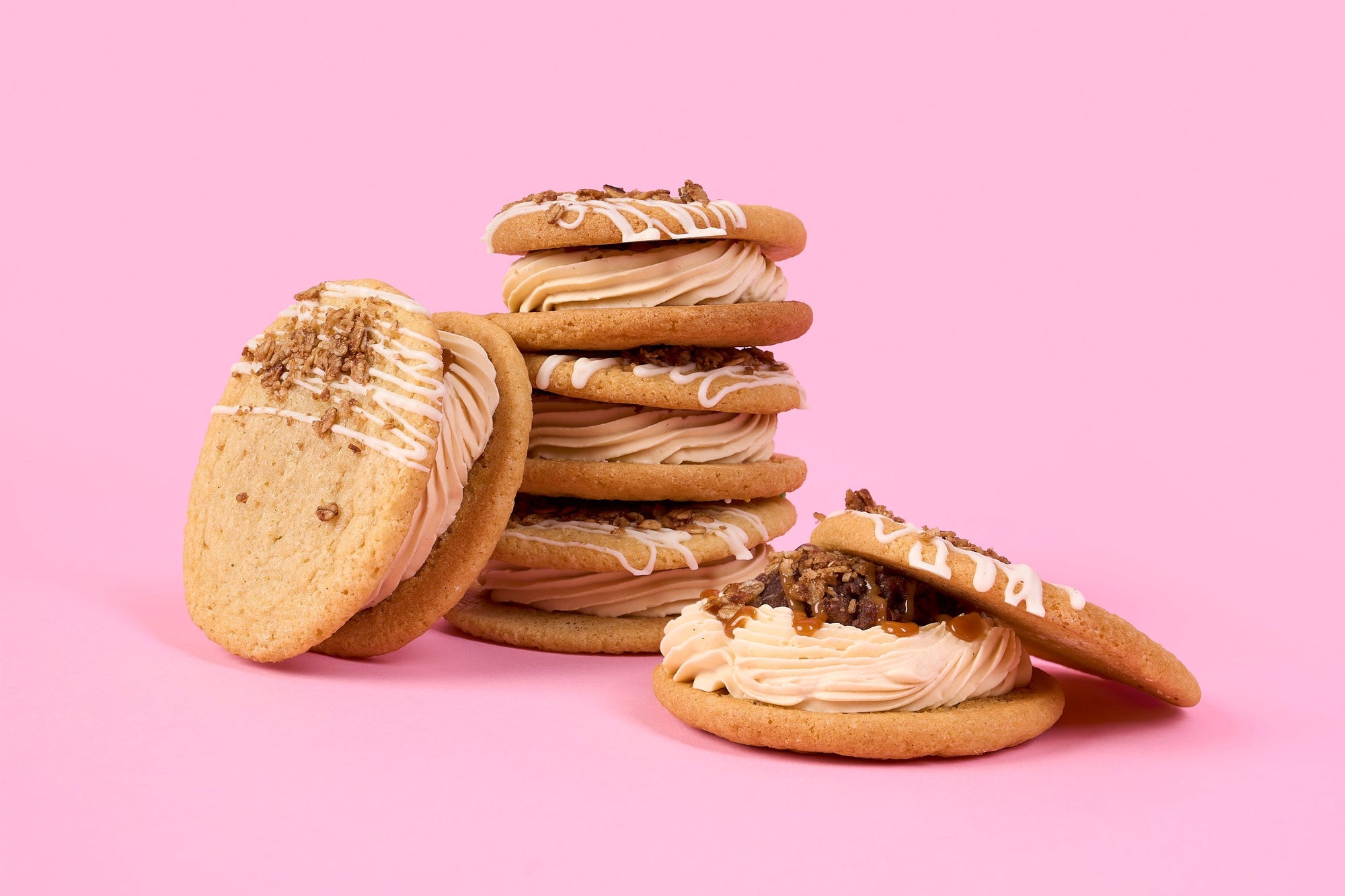 Cookie Sandwich: Apple Crumble